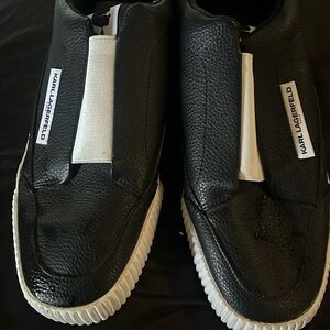 Karl Lagerfeld Monochrome Slip-On Sneakers